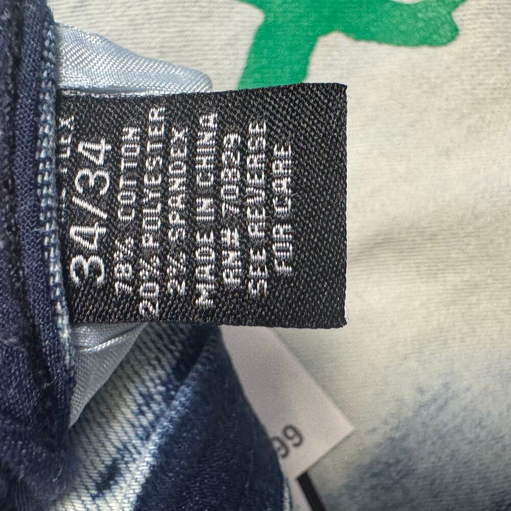 Rue 21 34 x 34 Premium Supreme Flex Skinny jean graffiti paint acid wash - Picture 10 of 13